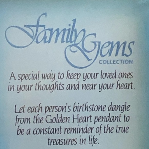 Family Gems Collection Austrian crystal gold charm - Picture 3 of 6